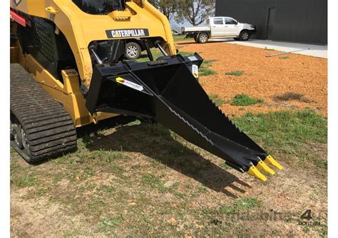 front hoe skid steer|stump bucket for skid steer.